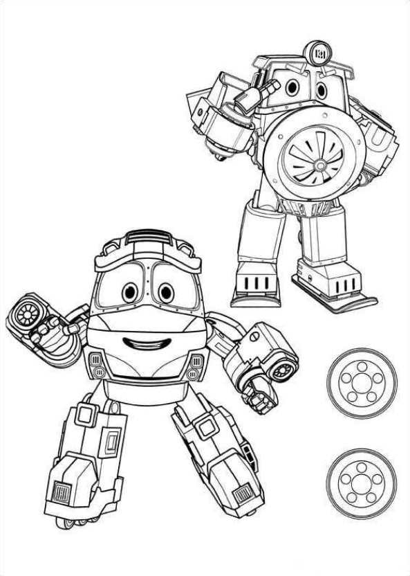 Kids-n-fun.com | Coloring page Robot Trains kay victor robots
